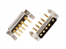 5W5 male high current d sub right angle connector