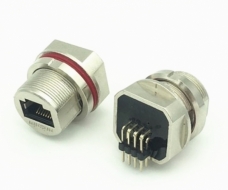 Waterproof Screw Lock, RJ45 Connectors 90 degrees, welded