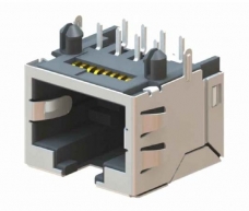高速RJ45連接器/CAT5E，90度，間距2.54MM,H=11.5MM