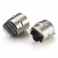 Waterproof RJ45 connector, welding type, zinc alloy shell