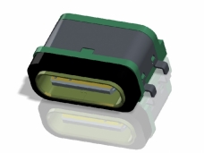 Waterproof USB type-C connector, 6PIN, Sink board SMT