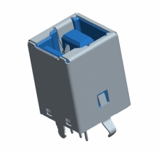 立式USB BF連接器，USB3.1 Gen2