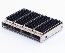 QSFP+1X4 CAGE crimping pin with heat sink