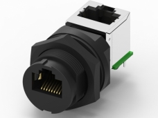 Waterproof RJ45 female 8PIN waterproof adapter (quick lock type)